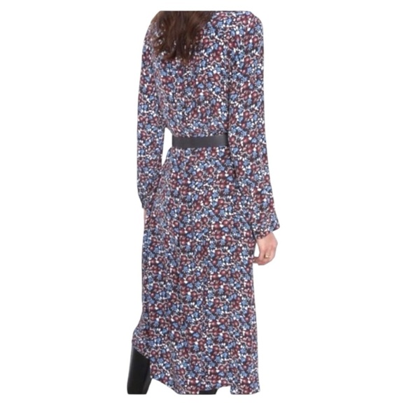 Not Fo Sale Zara Floral Print Long Sleeve Midi Dress XL - Picture 2 of 4
